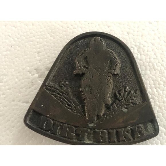 Other - Men's Vintage Black Dirt Bike Antique Classic Lightweight Belt Buckle
